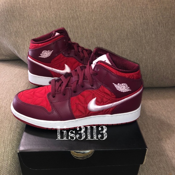 Jordan Shoes Air Jordan Mid Red Quilt Poshmark